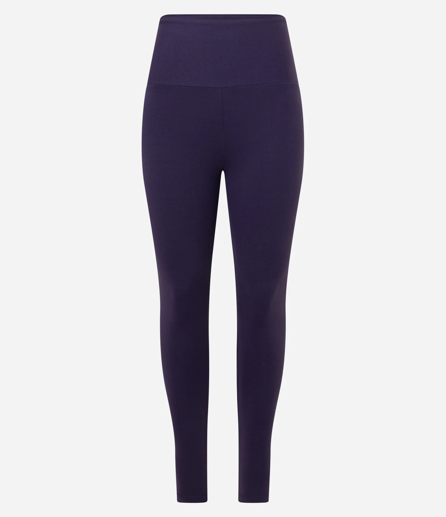 Calça Legging Esportiva em Poliamida com Cós Alto Roxo Escuro