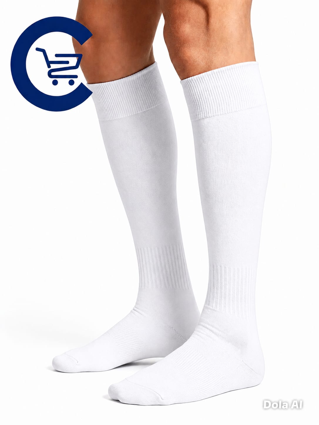 Meião de Futebol Esportivo Cano Alto – Branco, Vermelho, Verde, Azul e Preto