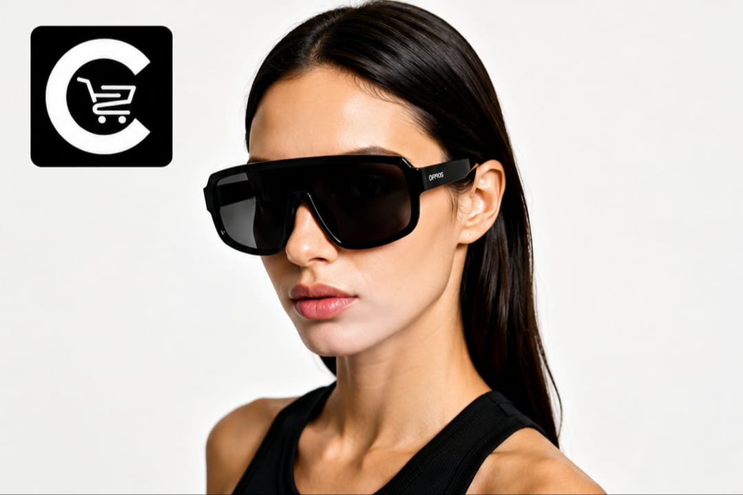 Óculos de Sol Esportivo OPPOS Preto Injetado Unissex