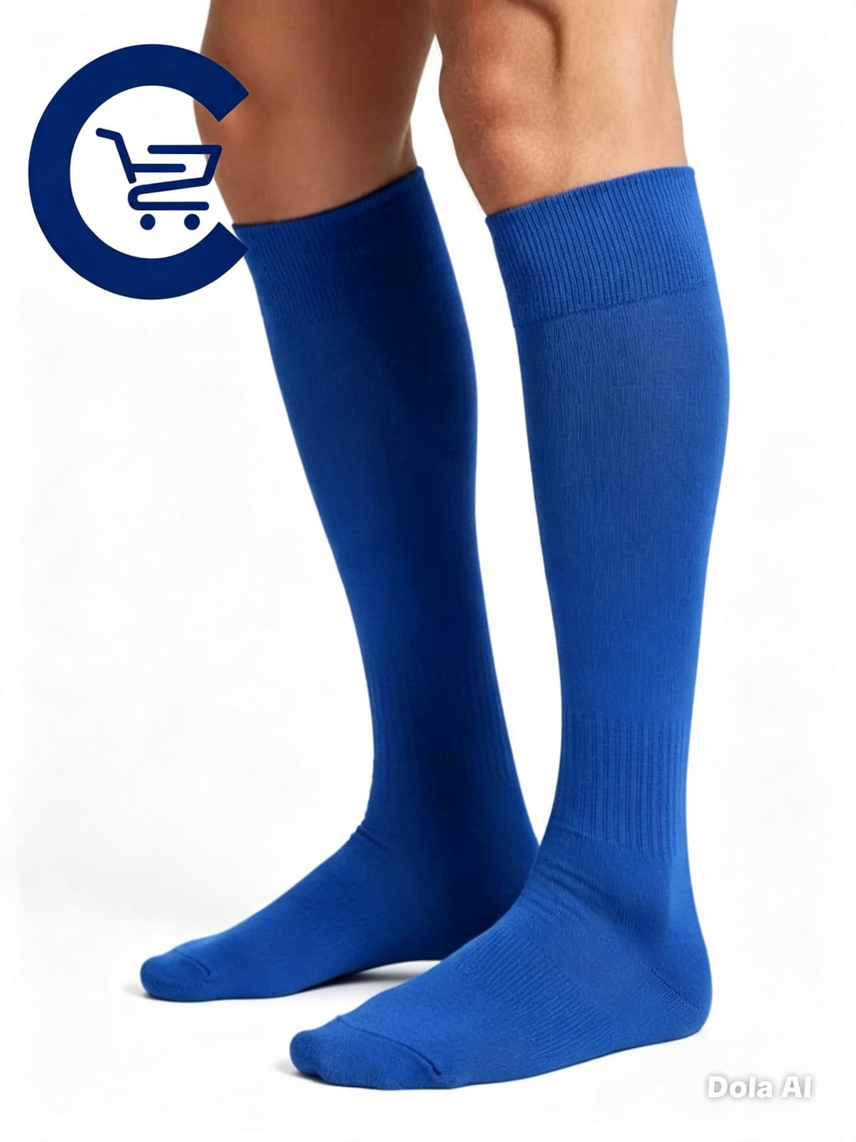 Meião de Futebol Esportivo Cano Alto – Branco, Vermelho, Verde, Azul e Preto