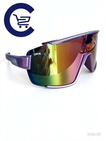 Óculos de Sol esportivo OPPOS Multicolor Espelhado Roxo Unissex
